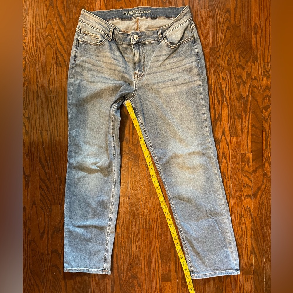 Maurice’s straight leg jeans.  Size 16W short.